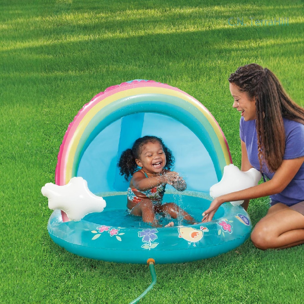 Kids Outdoor Water Table - Надувной бассейн для детей с радужным