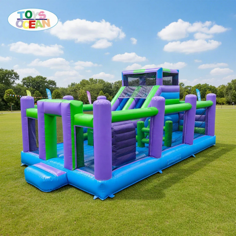 Kids Outdoor Trampoline - Надувная коммерческая игровая площадка-полоса препятствий для