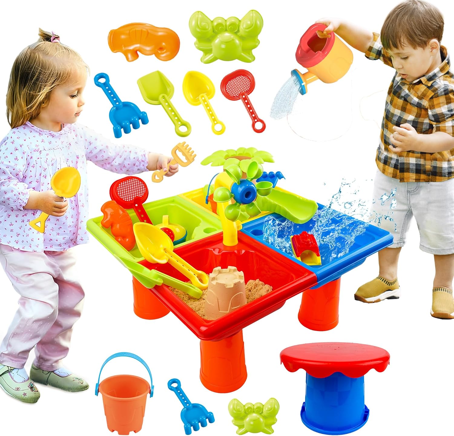 Kids Outdoor Pool - 25 шт. летний водный стол для