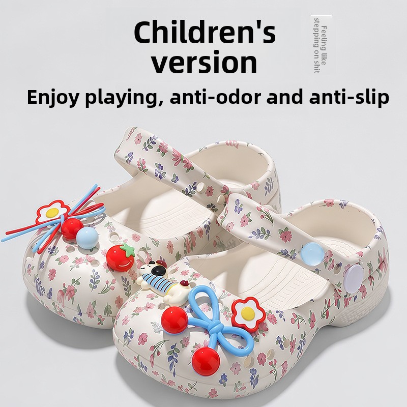 Kids Indoor Outdoor Slippers - 2026 Модные толстоподошвенные шлепанцы для девочек,