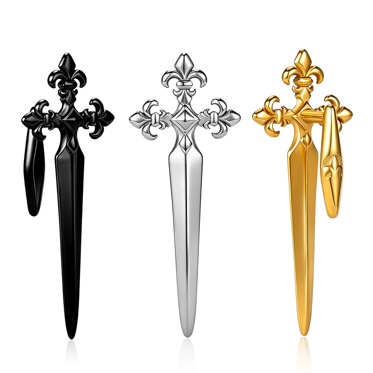 Bubble Sword Wand - Vankula, 2 шт., готические серьги-гвоздики в