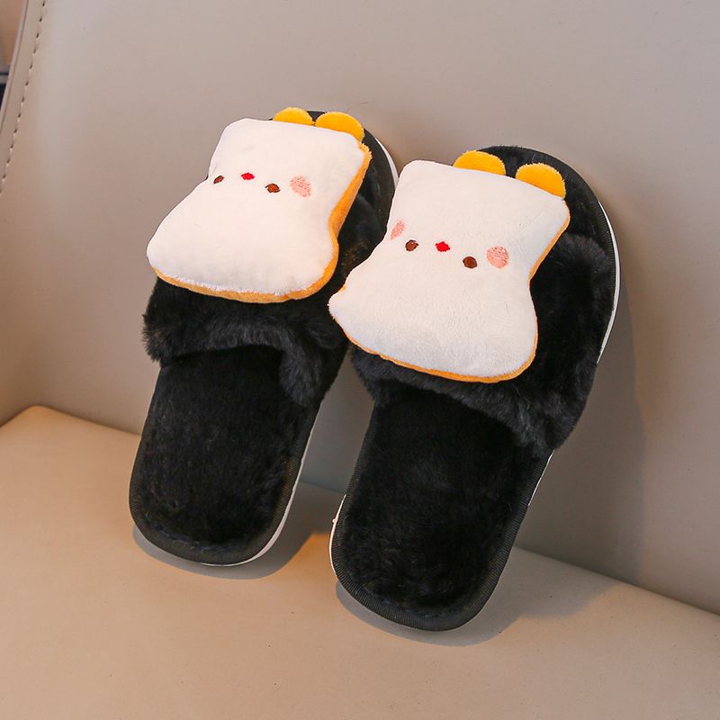 Kids Indoor Outdoor Slippers - 2026 зимние пушистые тапочки с открытым