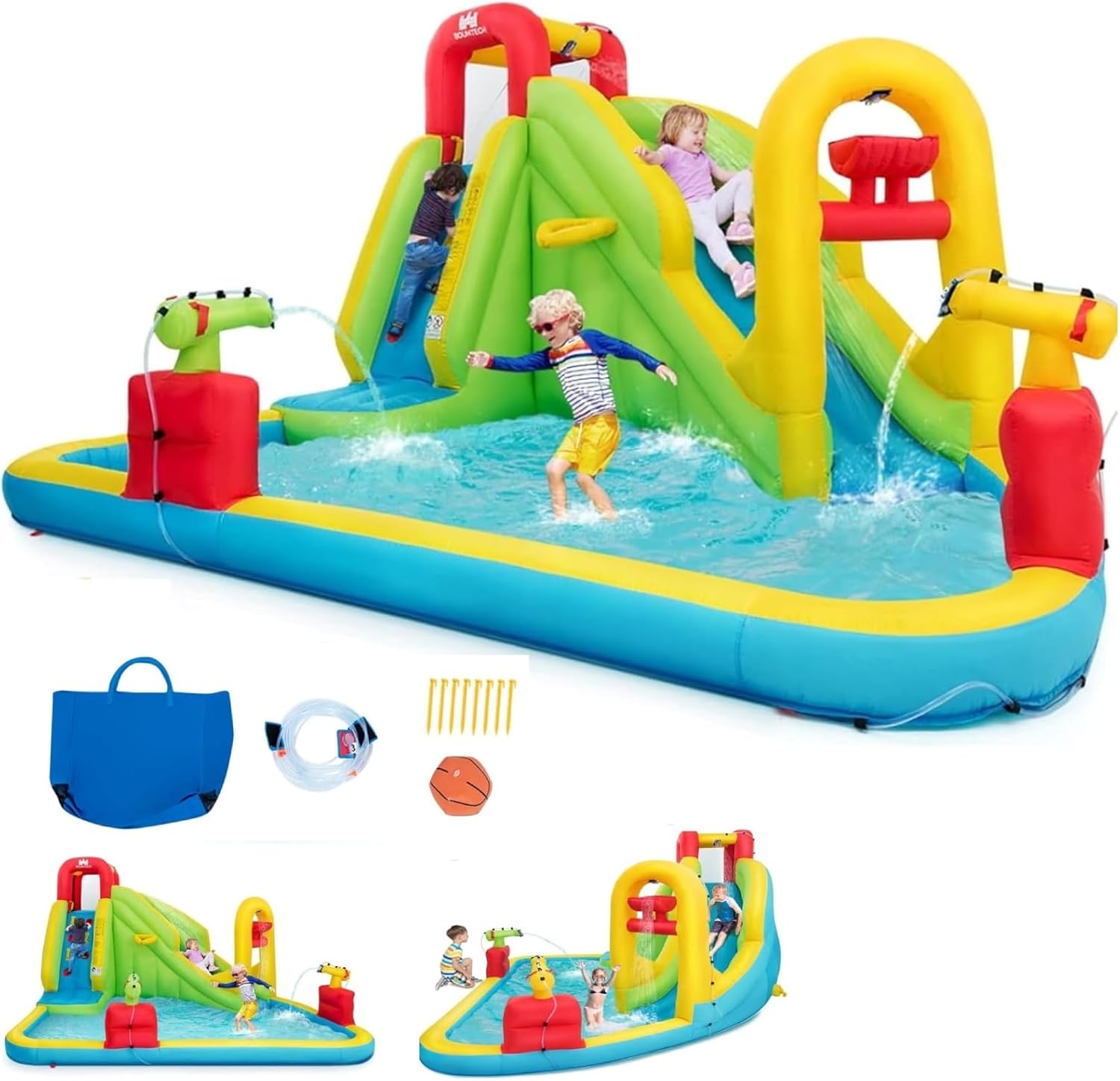 Kids Outdoor Pool - Надувной аквапарк-батут для детей - надувная