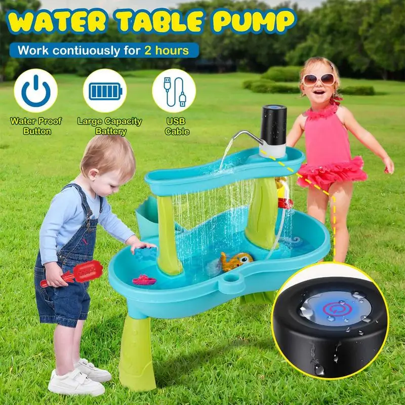 Детский водяной насос для игр  – обзор и цена Kids Outdoor Water Table