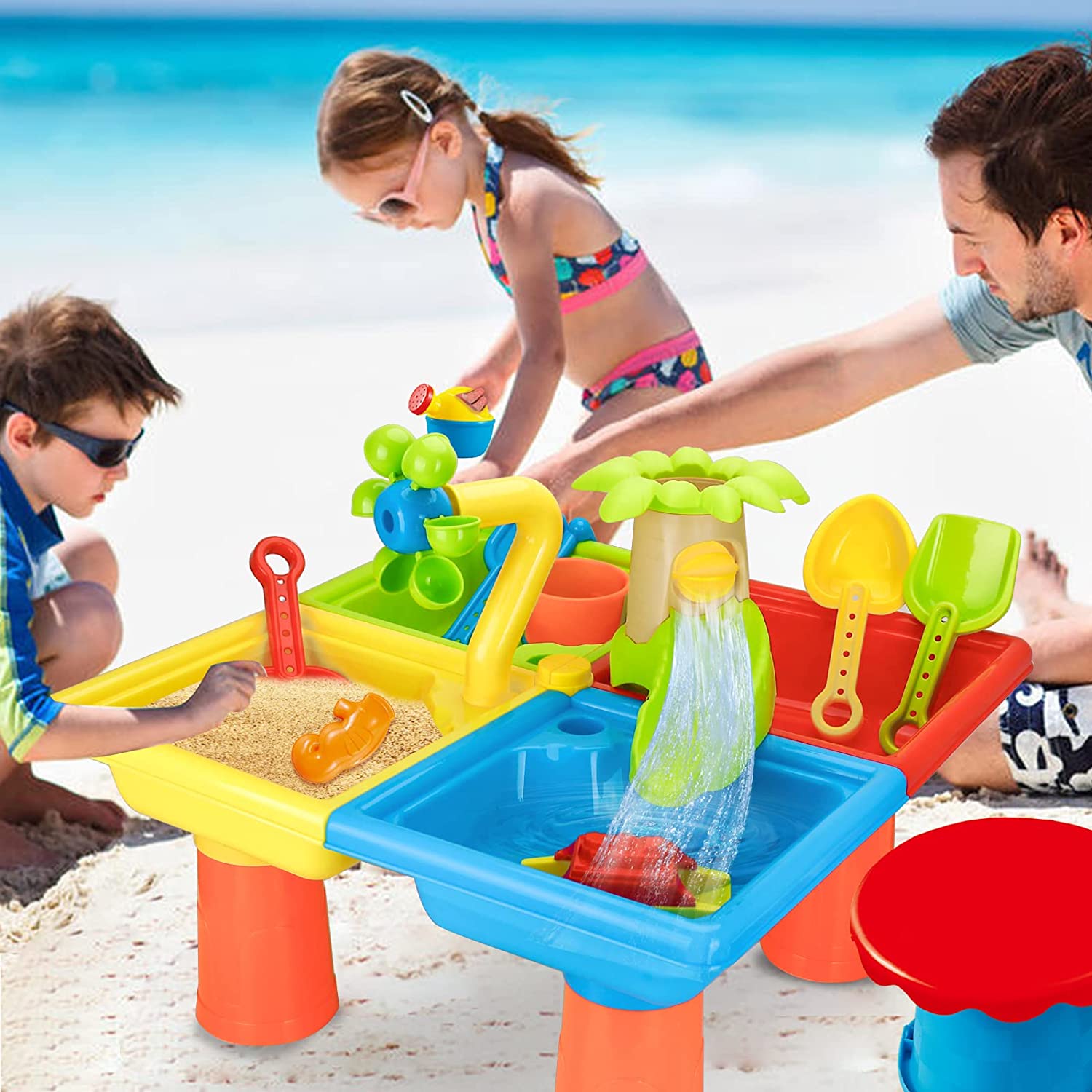 Пляжный стол, песок, игрушки д – обзор и цена Kids Outdoor Water Table