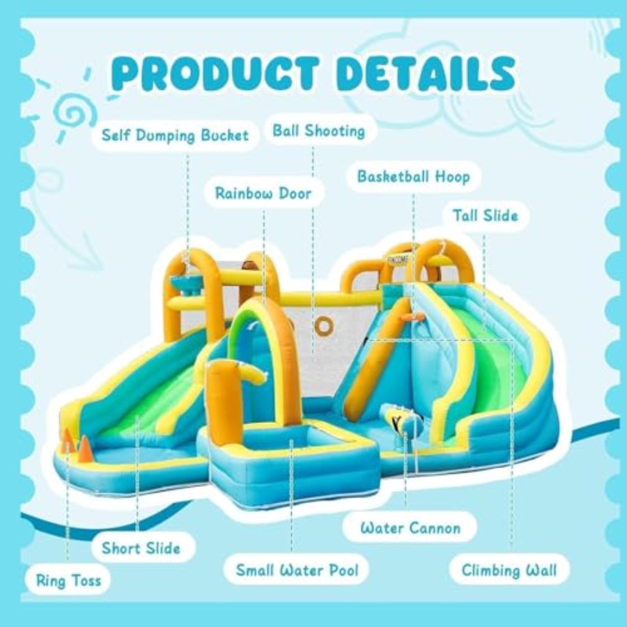 Надувной аквапарк для детей на – обзор и цена Kids Outdoor Pool