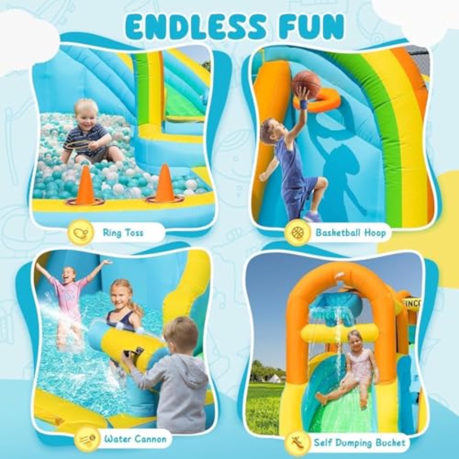 Надувной аквапарк для детей на – обзор и цена Kids Outdoor Pool