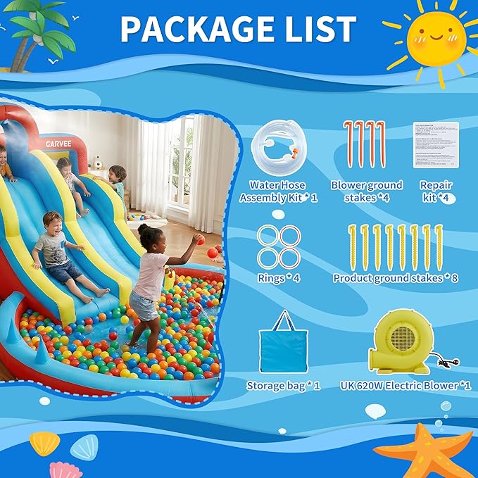 Всесезонный надувной аквапарк  – обзор и цена Kids Outdoor Pool