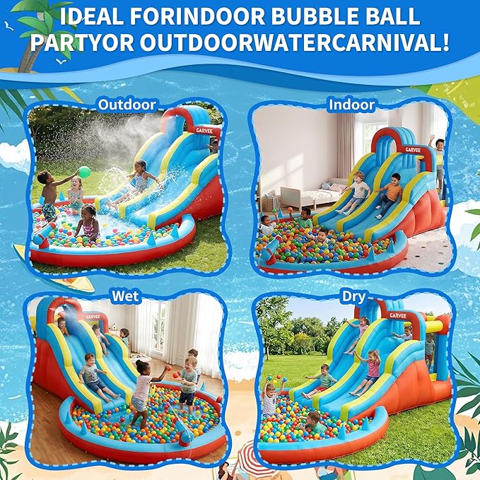 Всесезонный надувной аквапарк  – обзор и цена Kids Outdoor Pool