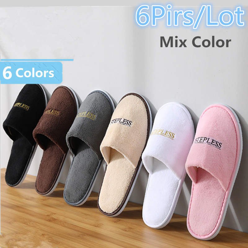 6 пар/лот, зимние тапочки для  – обзор и цена Kids Indoor Outdoor Slippers