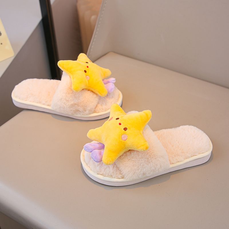 2026 зимние пушистые тапочки с – обзор и цена Kids Indoor Outdoor Slippers