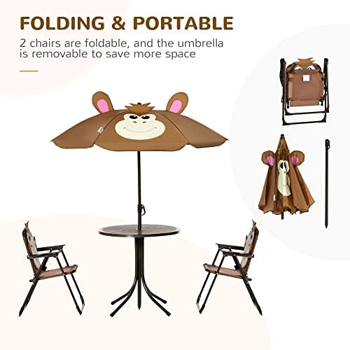 Детский набор стола и стульев  – обзор и цена Kids Outdoor Table With Umbrella