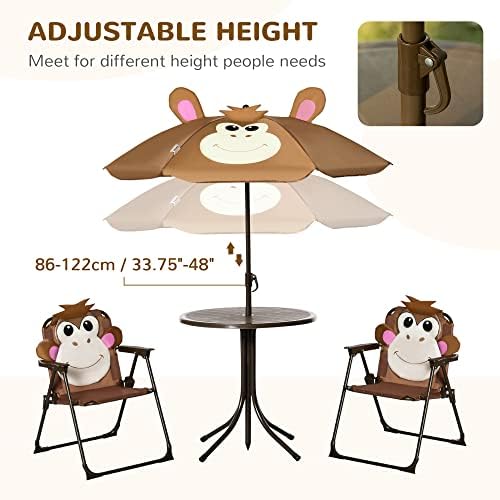 Детский набор стола и стульев  – обзор и цена Kids Outdoor Table With Umbrella