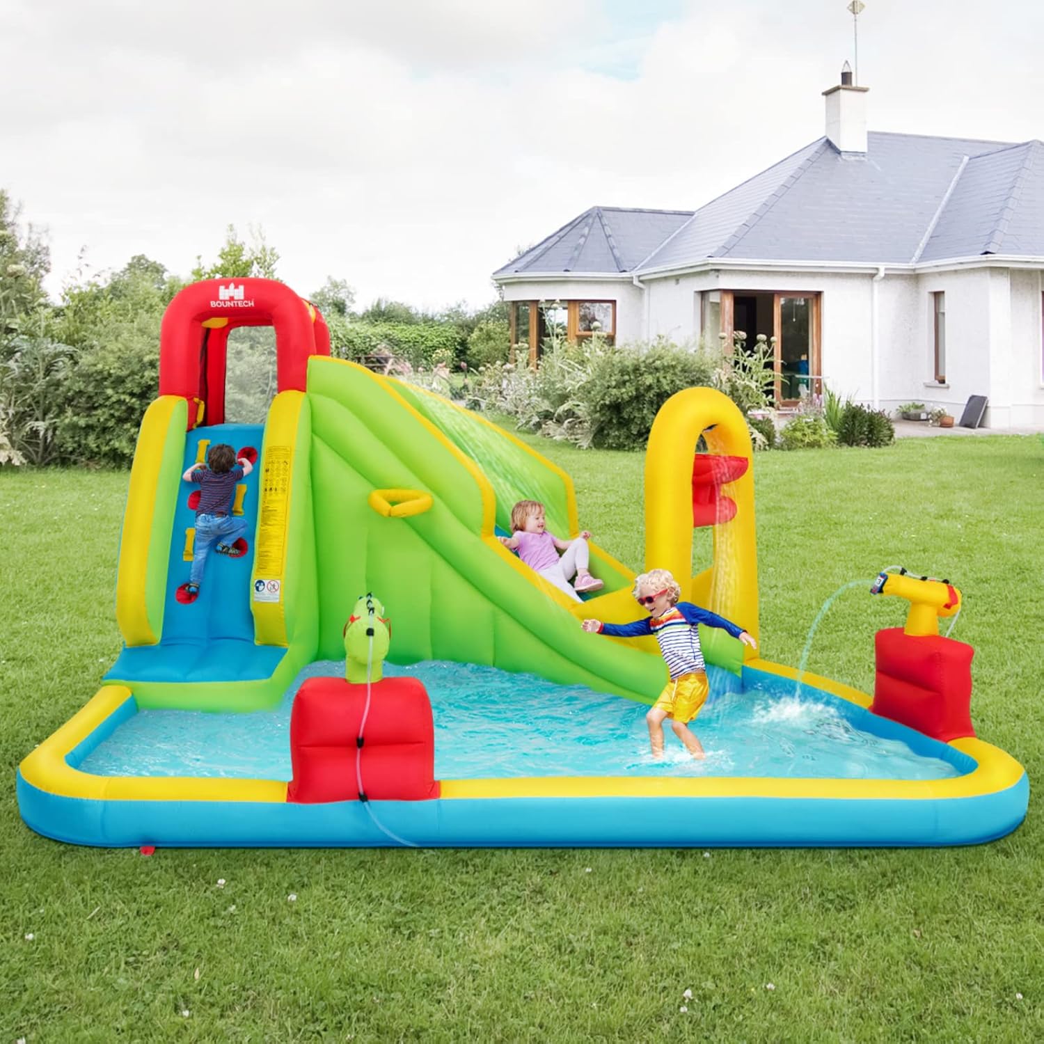 Надувной аквапарк-батут для де – обзор и цена Kids Outdoor Pool