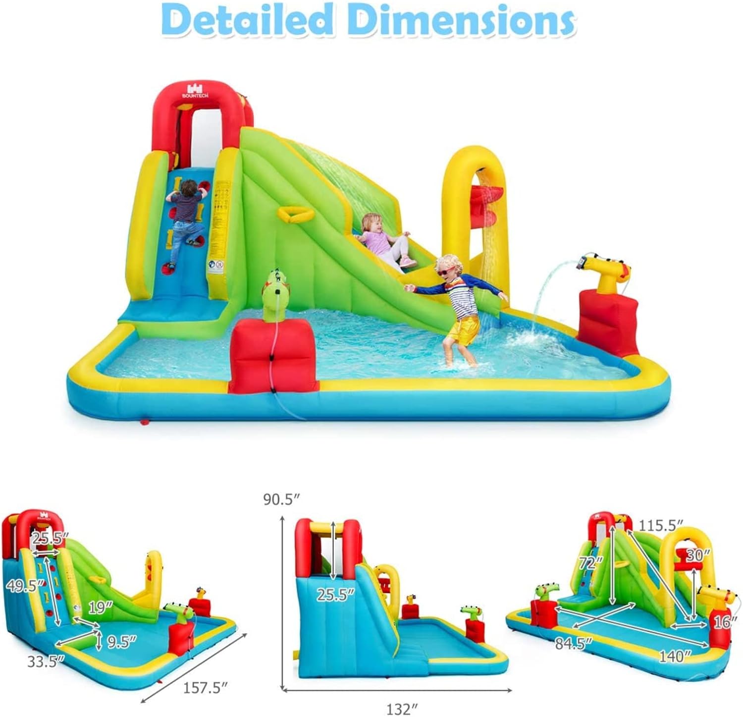 Надувной аквапарк-батут для де – обзор и цена Kids Outdoor Pool