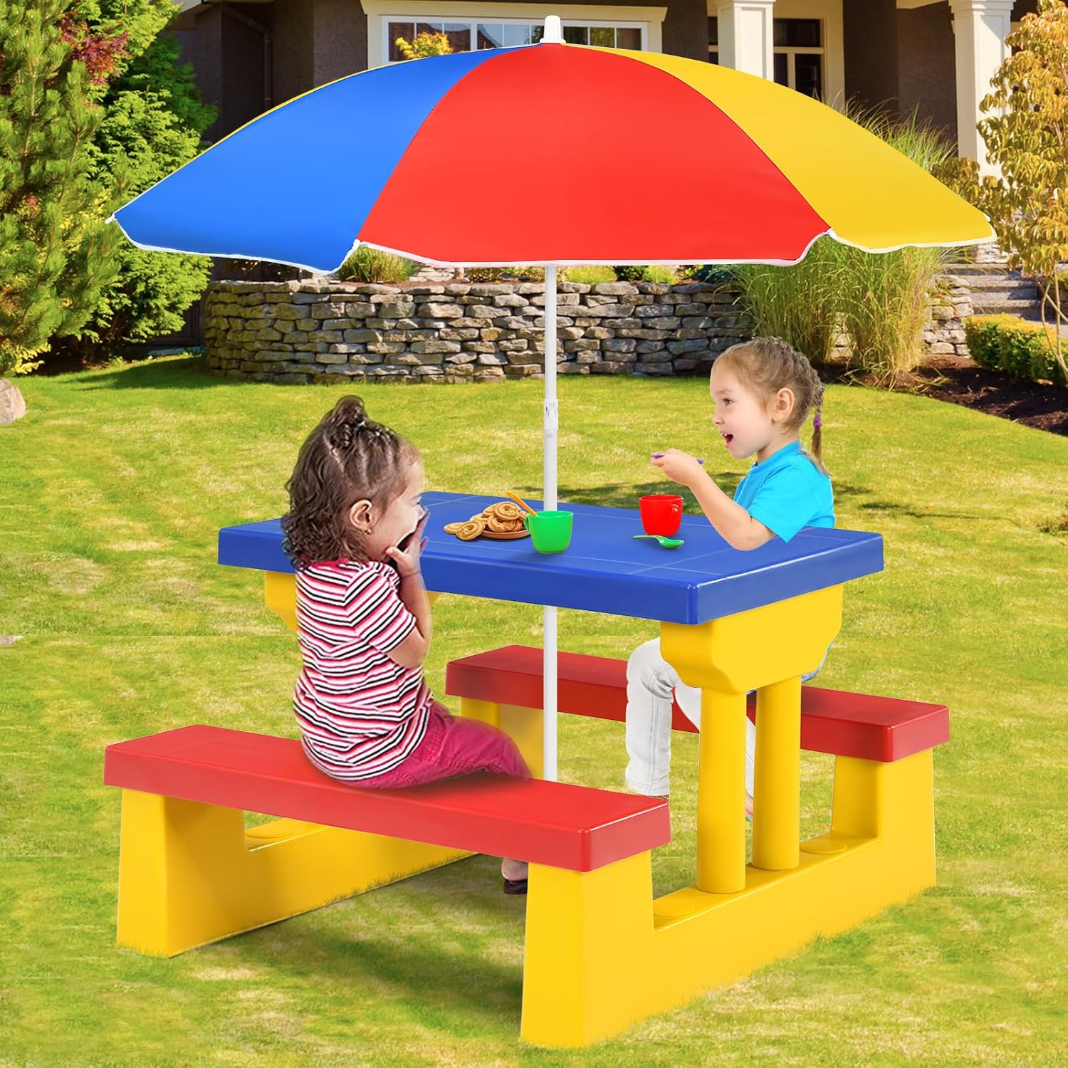 Детский стол для пикника ARMIL – обзор и цена Kids Outdoor Table With Umbrella