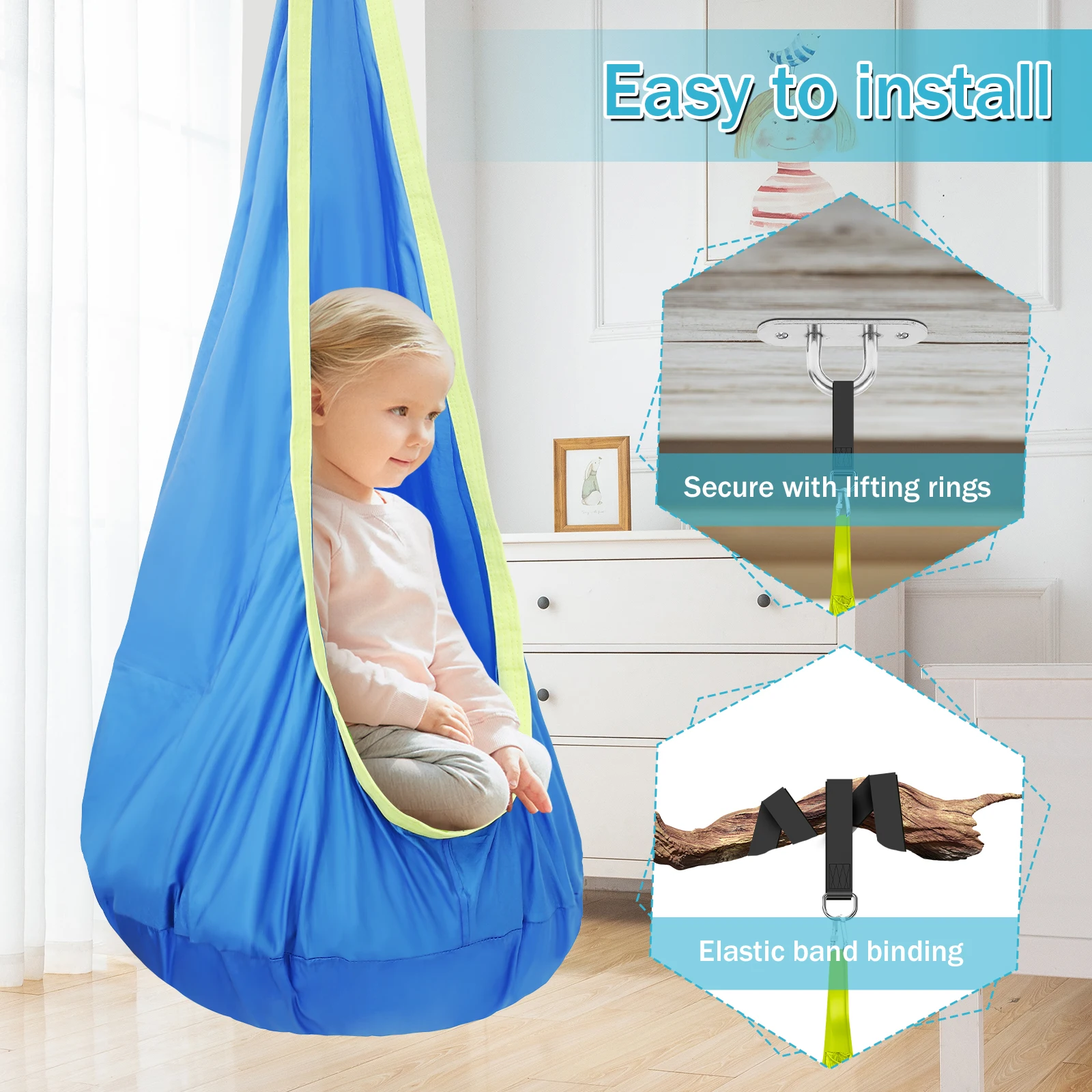 Сенсорное кресло-качалка для д – обзор и цена Kids Outdoor Swing Chair