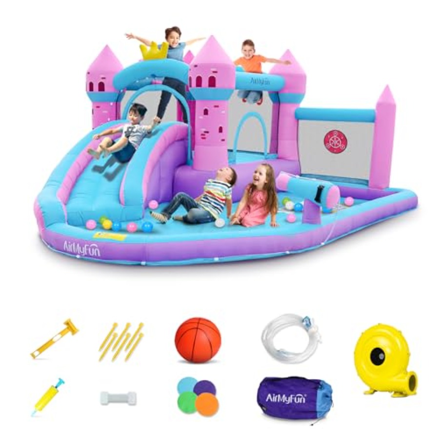Надувная водная горка-батут дл – обзор и цена Kids Outdoor Pool