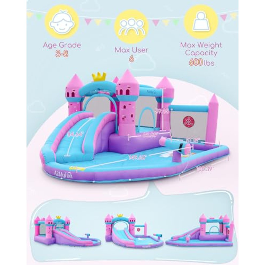 Надувная водная горка-батут дл – обзор и цена Kids Outdoor Pool