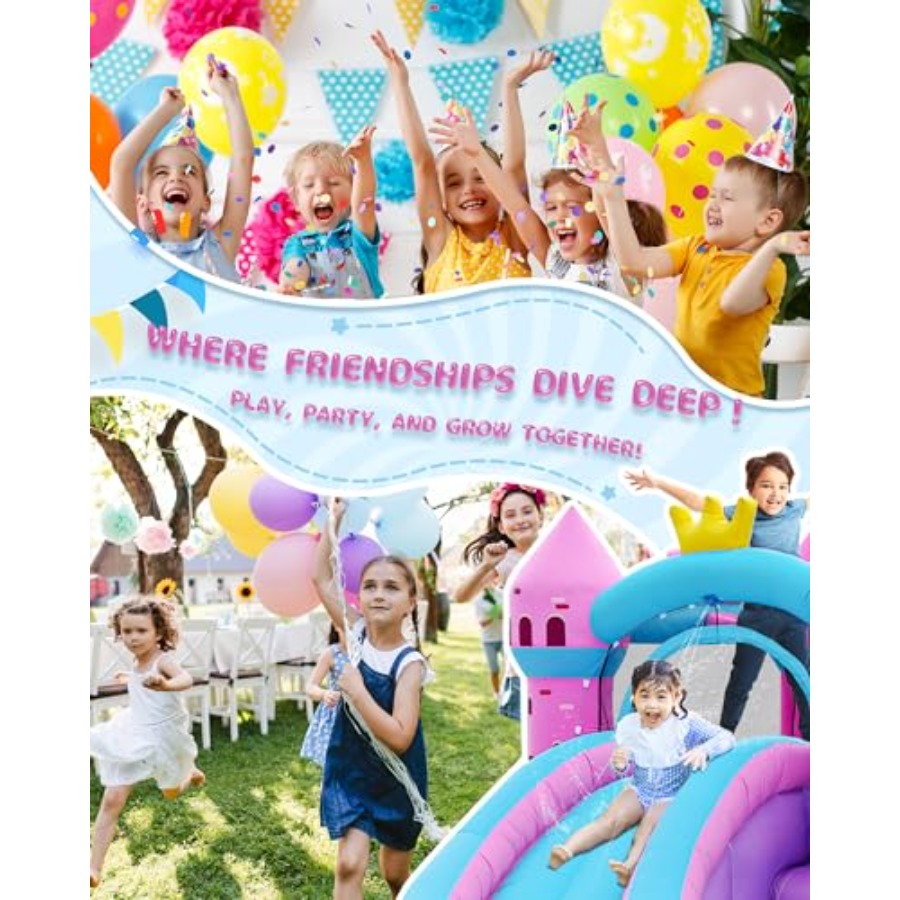 Надувная водная горка-батут дл – обзор и цена Kids Outdoor Pool