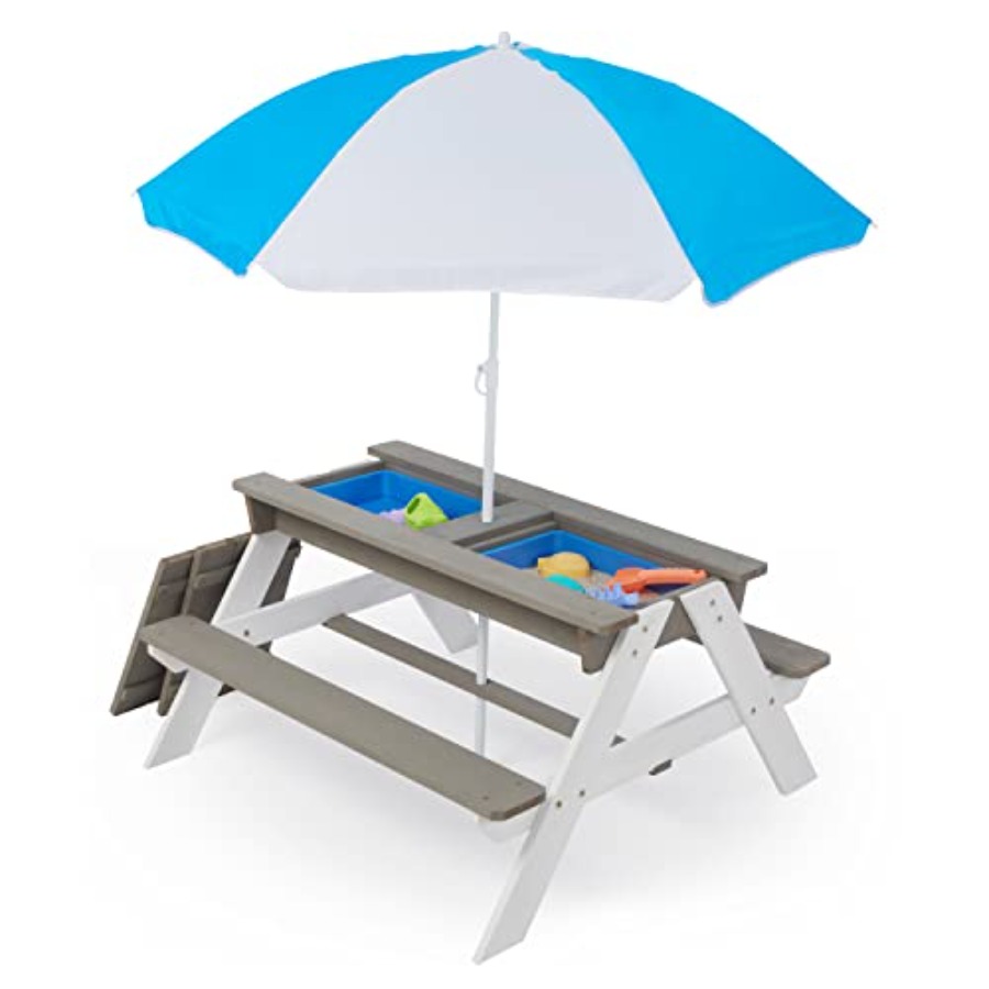 Детский столик для пикника на  – обзор и цена Kids Outdoor Table With Umbrella