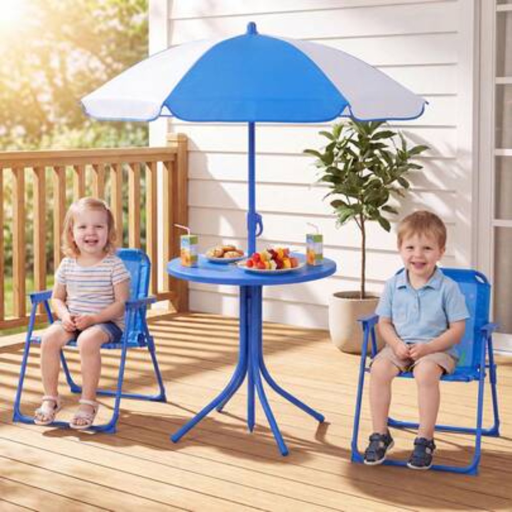 Детский стол для пикника с дву – обзор и цена Kids Outdoor Table With Umbrella